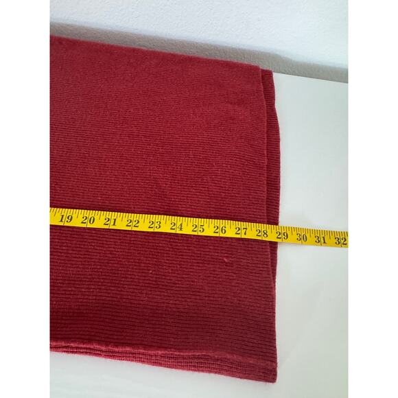Free People Womens Oversized Chunky Knit Cowl Neck Sweater Size Small Red - Picture 5 of 7
